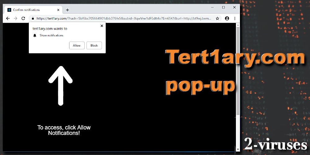 Tert1ary.com pop-ups