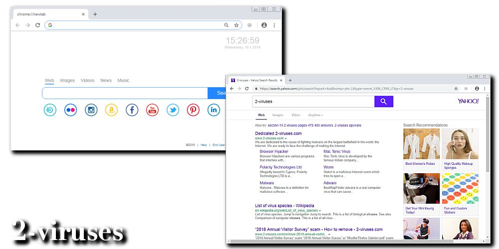 WowMusix Start hijacked browser yahoo search