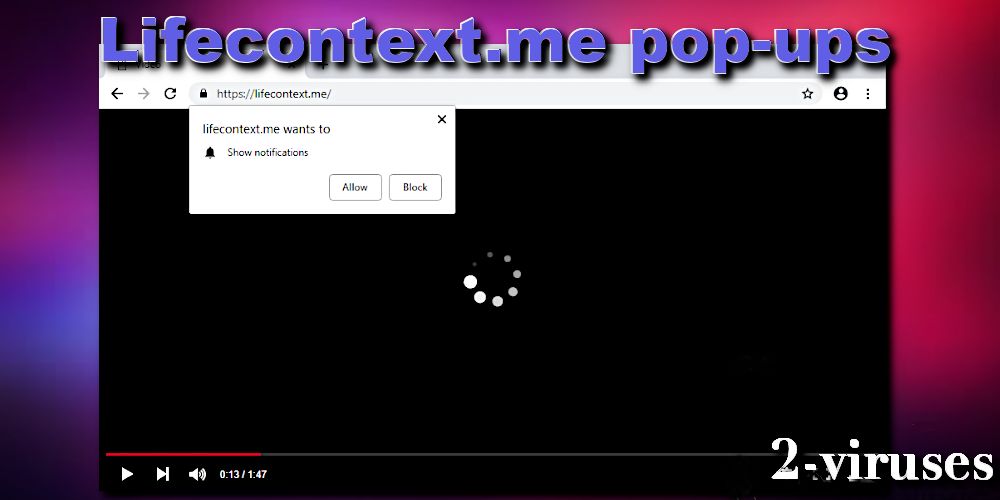 Lifecontext.me pop-up virus