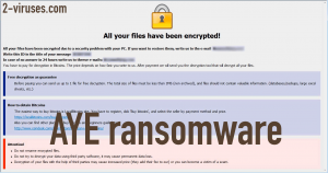 AYE ransomware