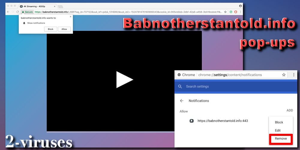 Babnotherstantold.info pop-ups notifications