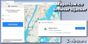 Mapsnow.co browser hijacker