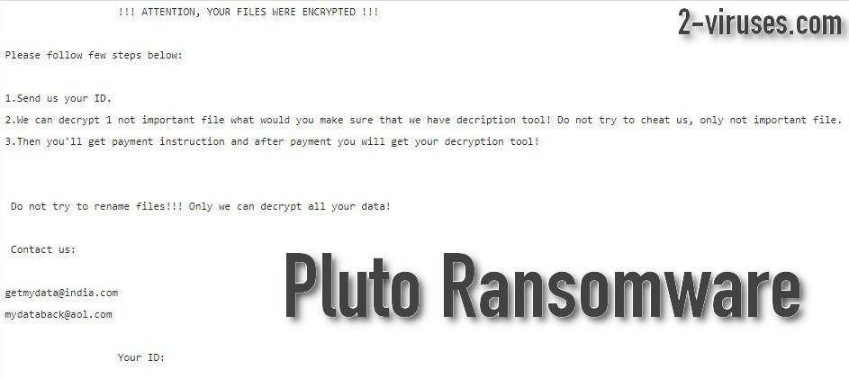 Pluto Ransomware removal