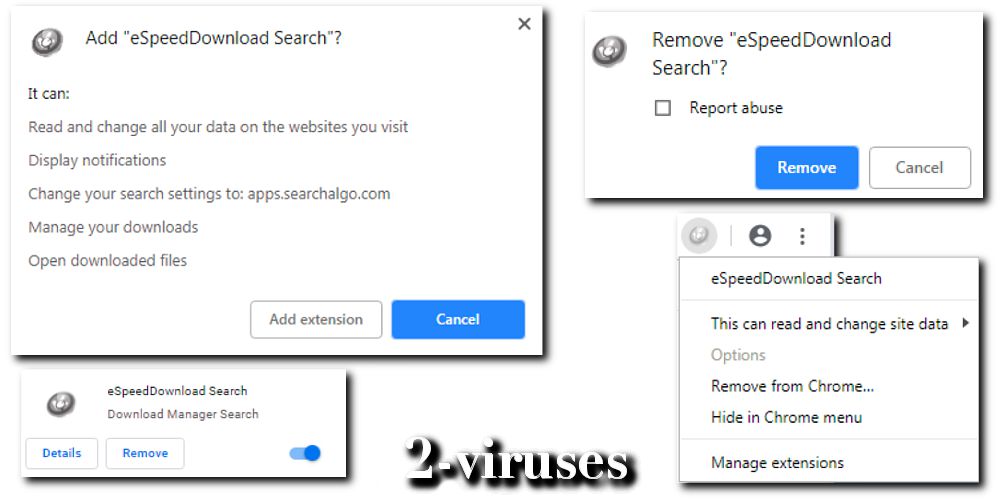 espeeddownload search chrome extension removal