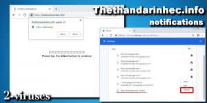 Thethandarinhec.info pop-ups