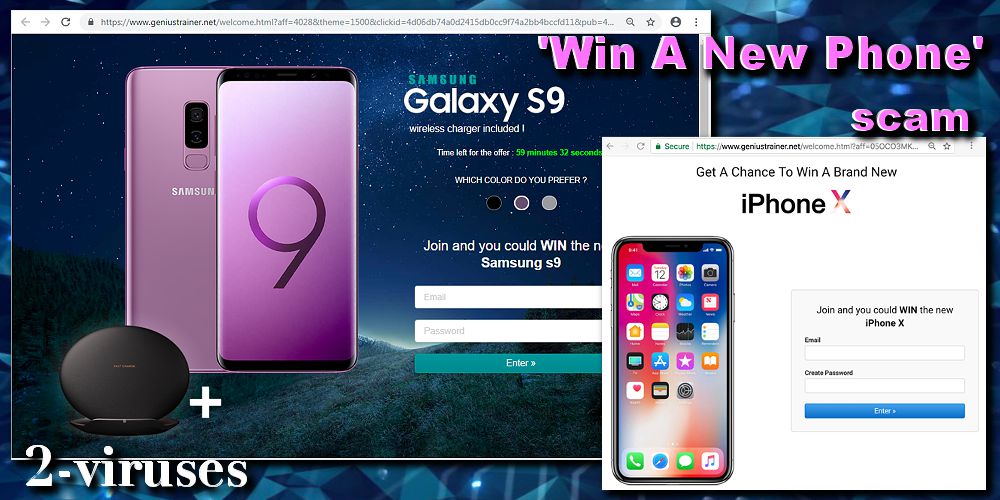 Win A New Phone sweepstake scam 