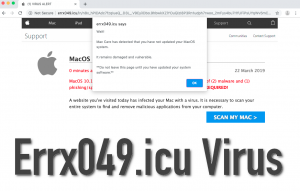 Errx049.icu Virus Alert scam removal (Mac)