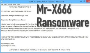 Mr-X666 Ransomware