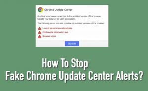 Chrome Update Center Fake Alerts