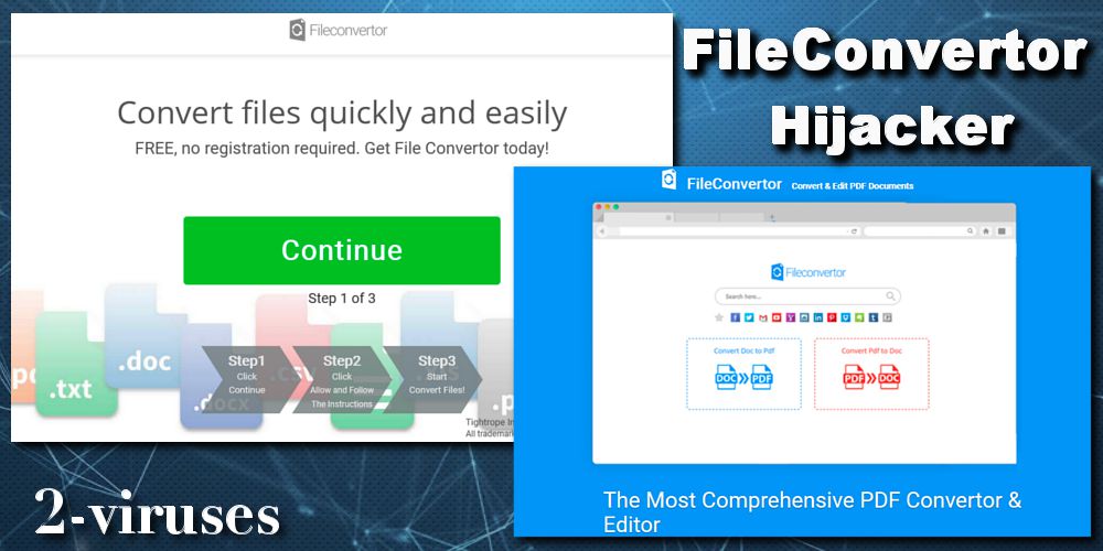 Fileconvertor.org browser hijacker 