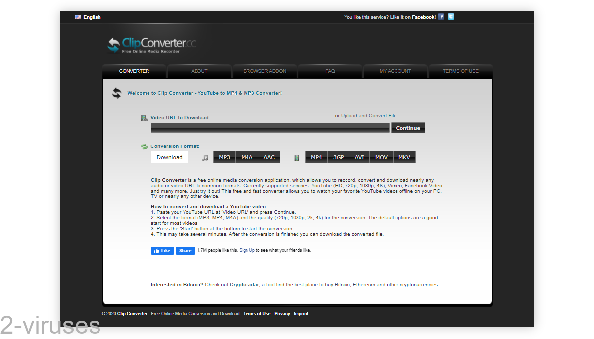 paciente Tremendo violinista ClipConverter.cc Ads – How to remove – Dedicated 2-viruses.com
