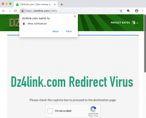 Dz4link.com Redirect Virus