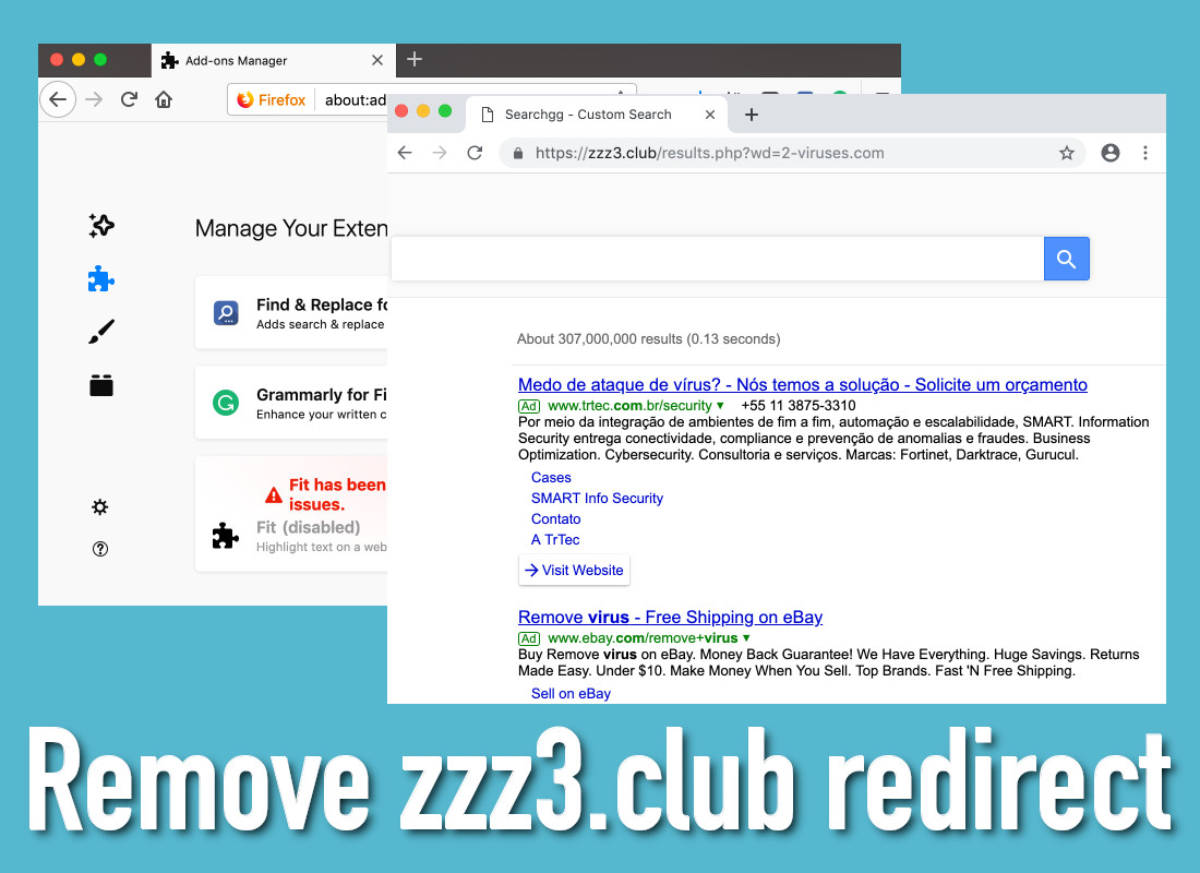 Remove zzz3.club redirect removal
