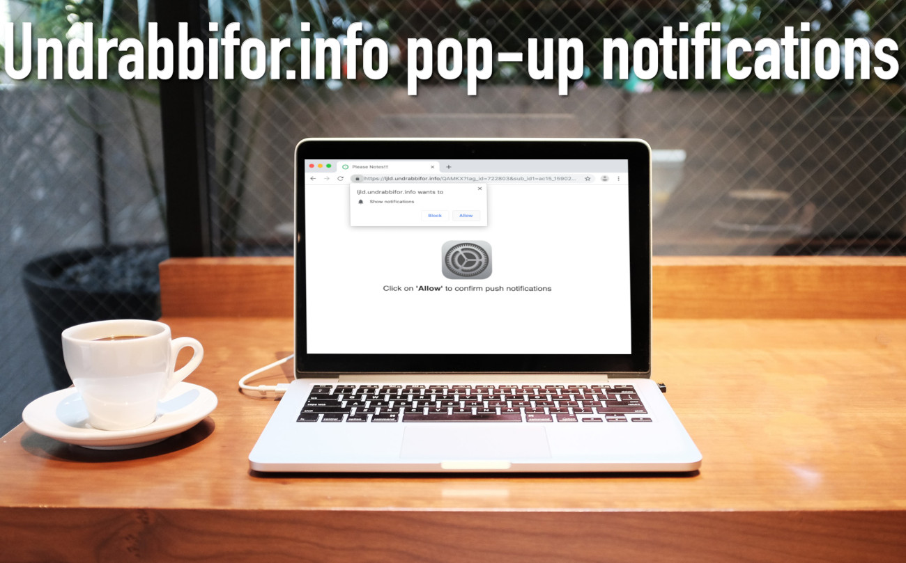 Undrabbifor.info pop-up notifications removal