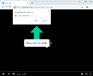 Blogsfeed.info Press Allow pop-up