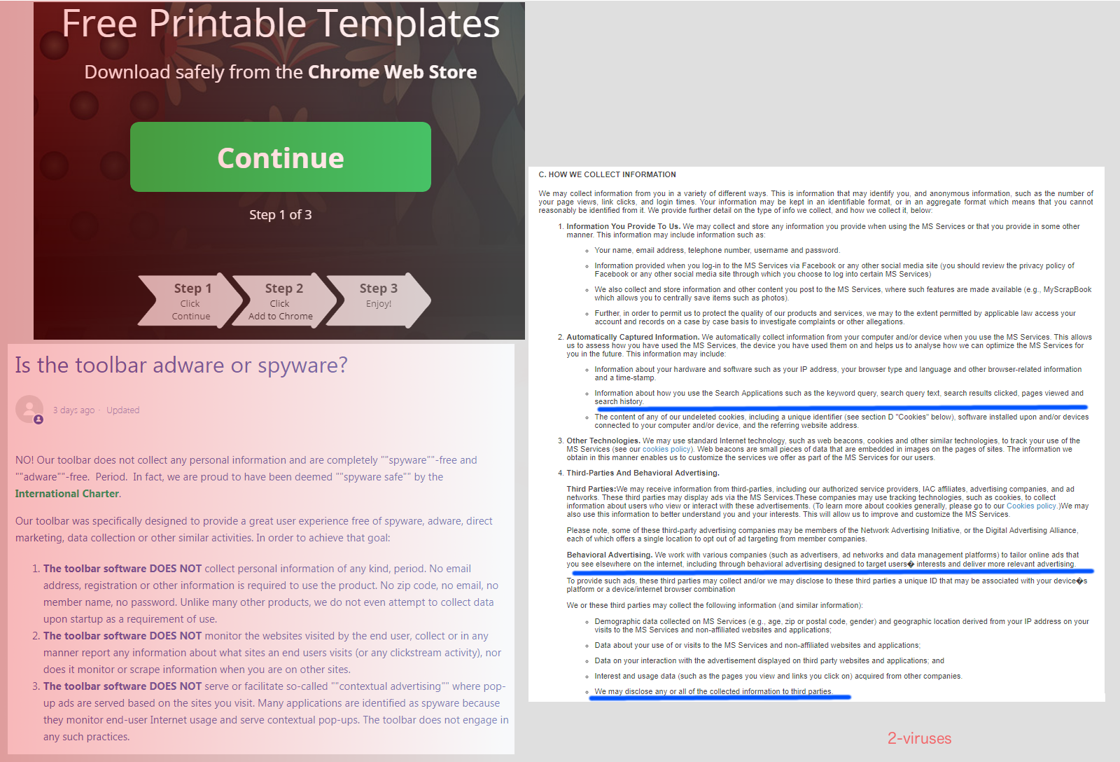 myscrapnook privacy policy problems