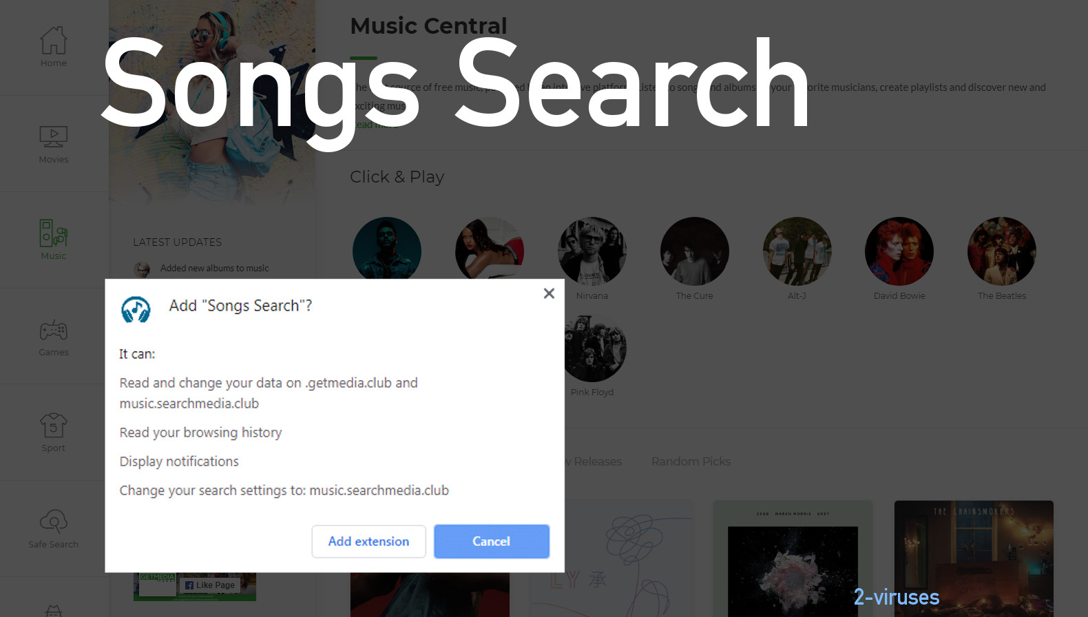 Songs Search How to remove Dedicated