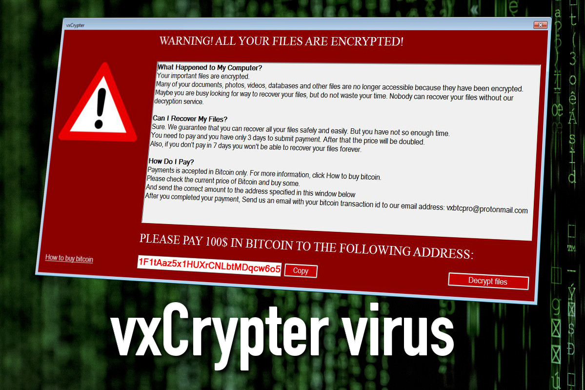 vxCrypter virus remove
