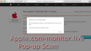 Apple.com-monitor.live Pop-up Scam
