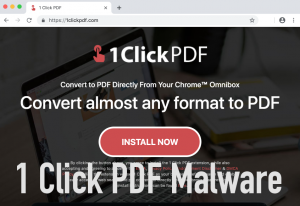 1 Click PDF Malware