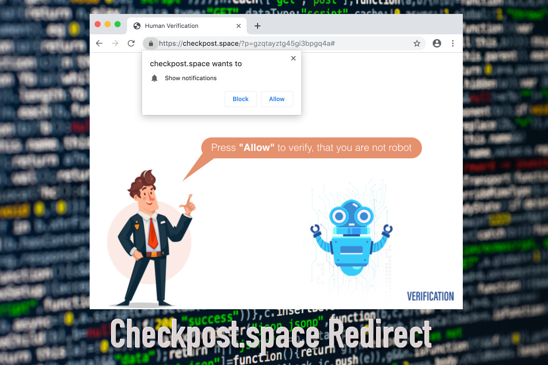Checkpost.space Redirect removal