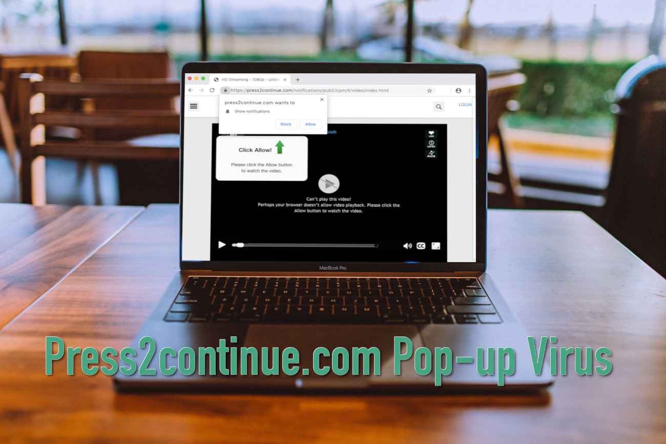 Press2continue.com Pop-up Virus removal