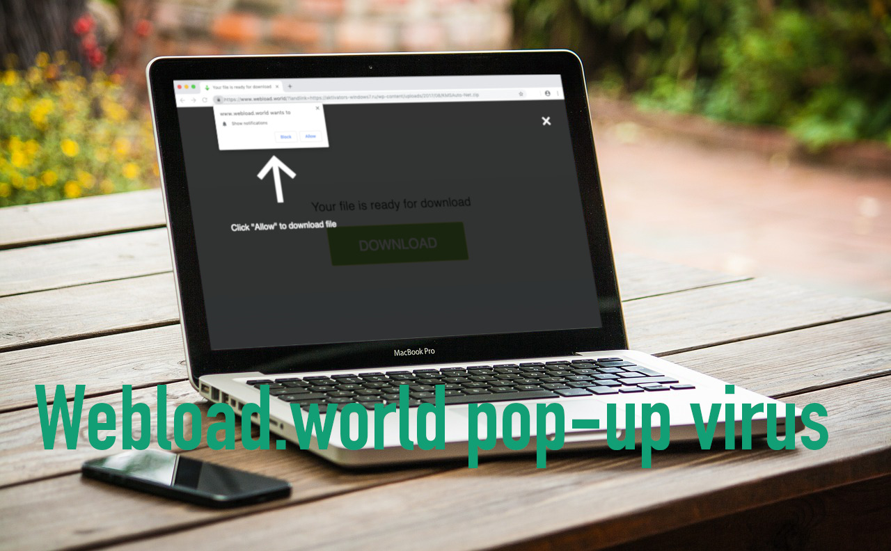Webload.world pop-up virus removal