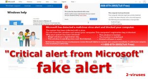 "Critical Alert From Microsoft" Scam