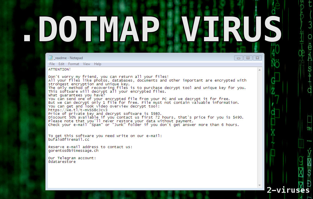 dotmap virus and the ransom note