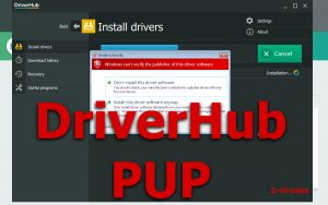 DriverHub PUP