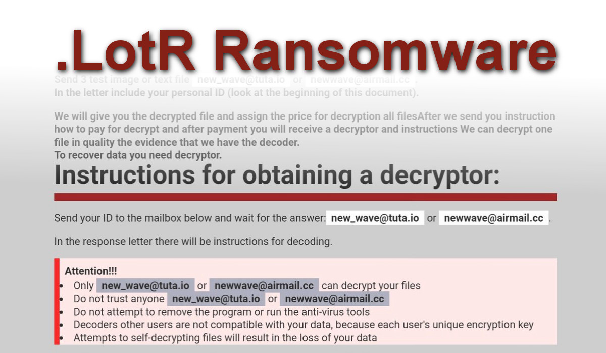 lotr ransomware note