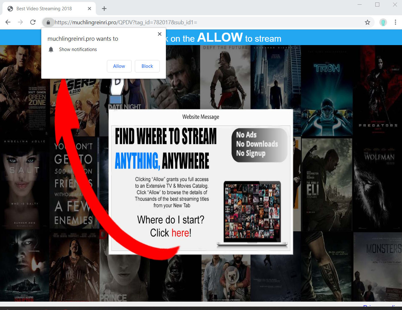 Info viral. Website blocked due to a Trojan.