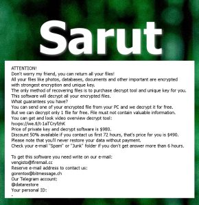 Sarut Ransomware