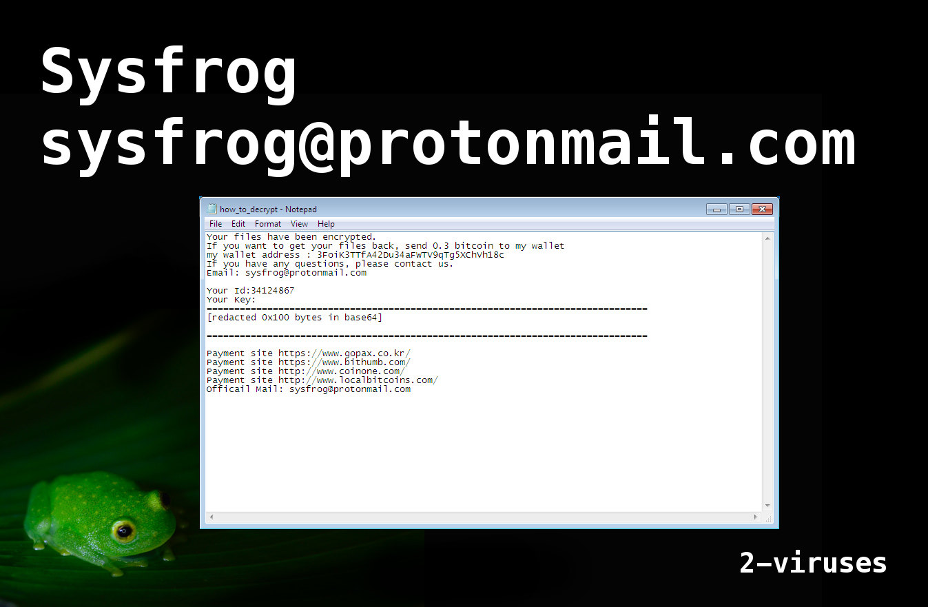 sysfrog ransomware