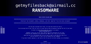 "0010 SYSTEM FAILURE 0010" Ransomware
