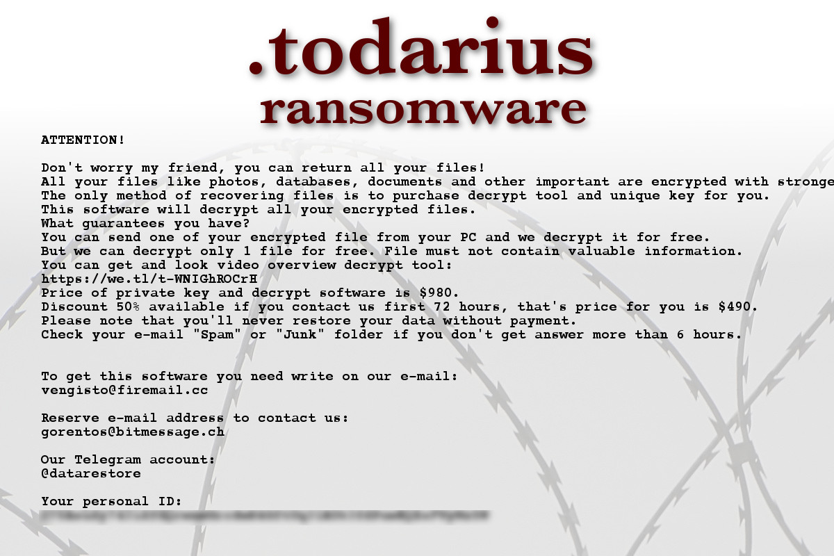 todarius ransomware