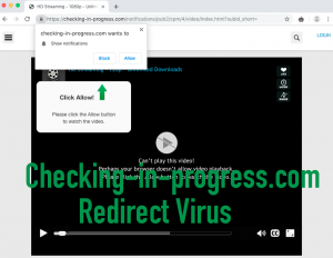 Checking-in-progress.com Redirect Virus