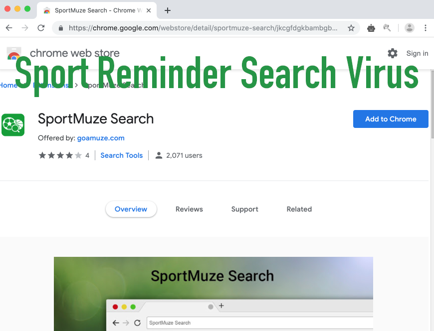 Sport-Reminder Search Virus removal
