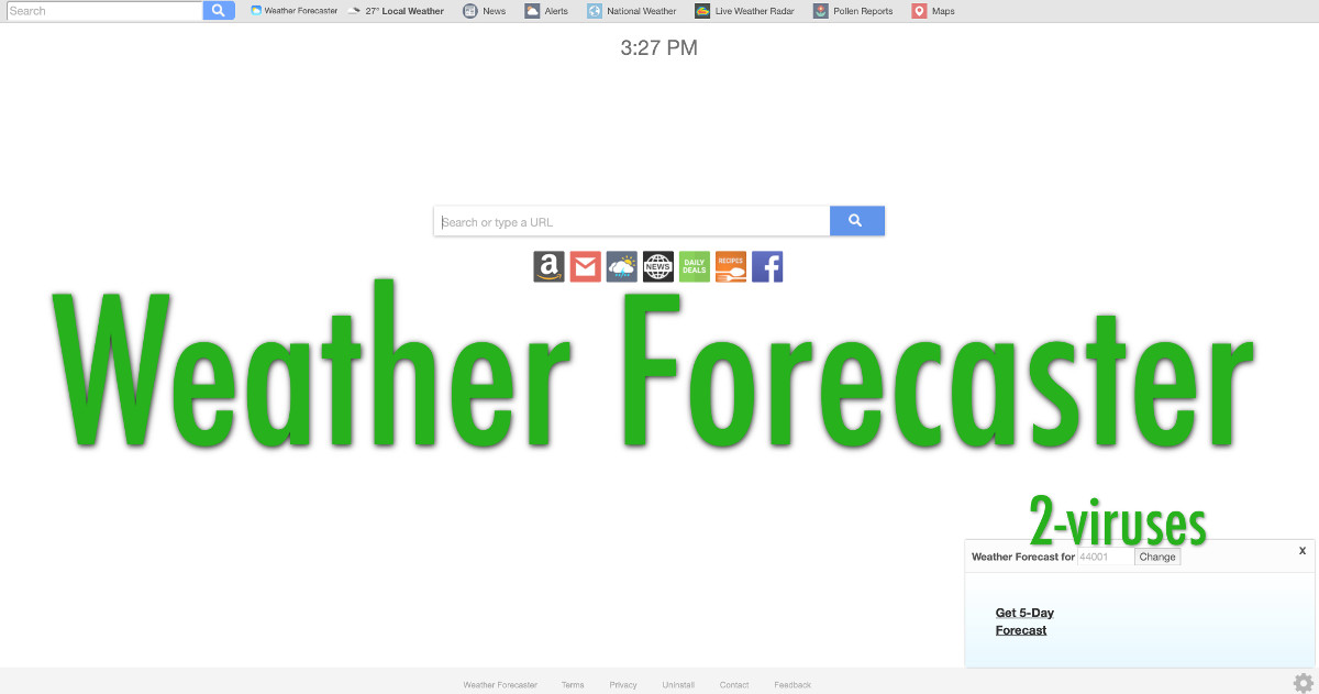 Weather Forecaster toolbar screenshot