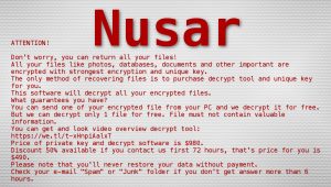 Nusar Ransomware