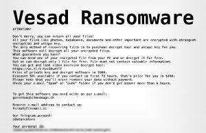 Vesad Ransomware