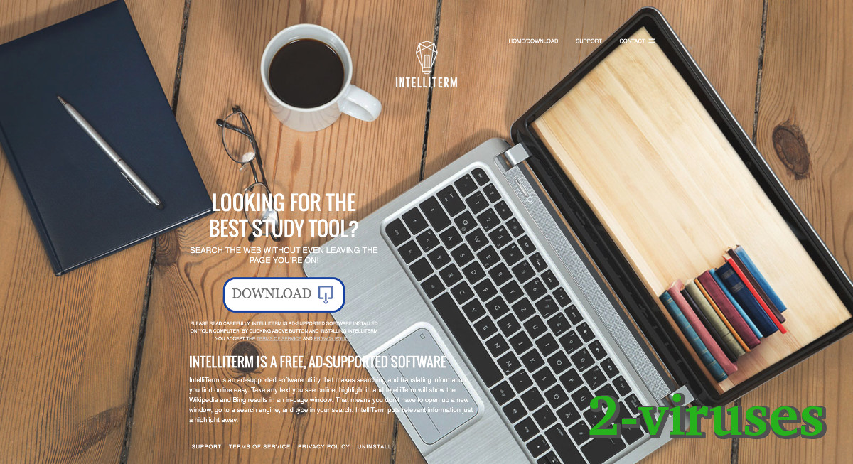 IntelliTerm home page screenshot