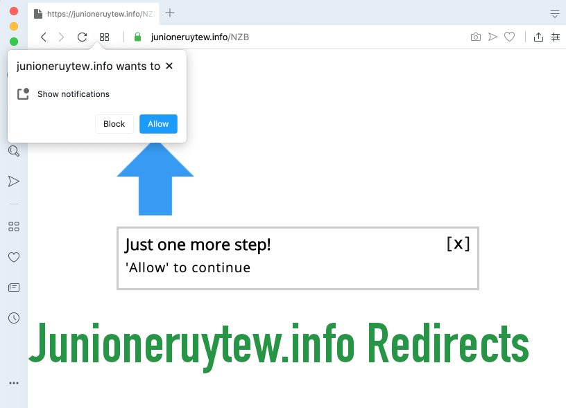 Junioneruytew.info Redirects removal