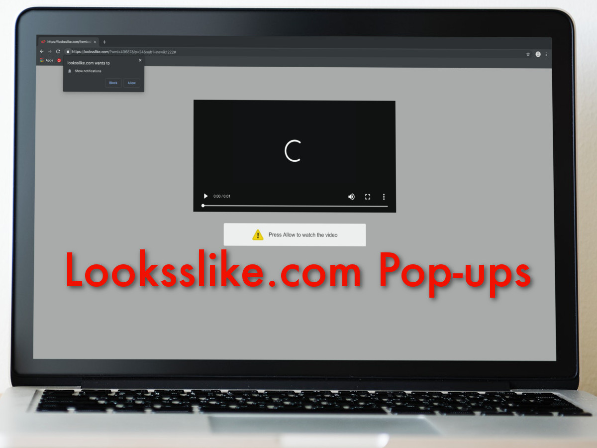 Looksslike.com Pop-ups, Looksslike.com screenshot