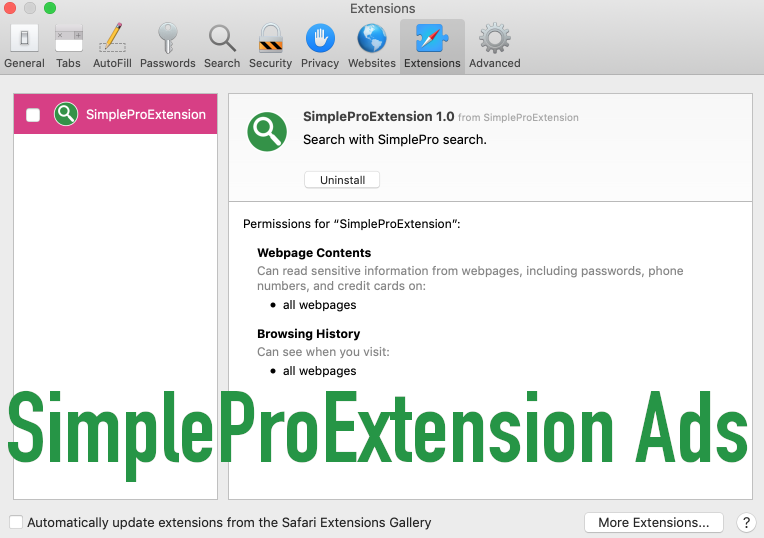 SimpleProExtensio Ads removal