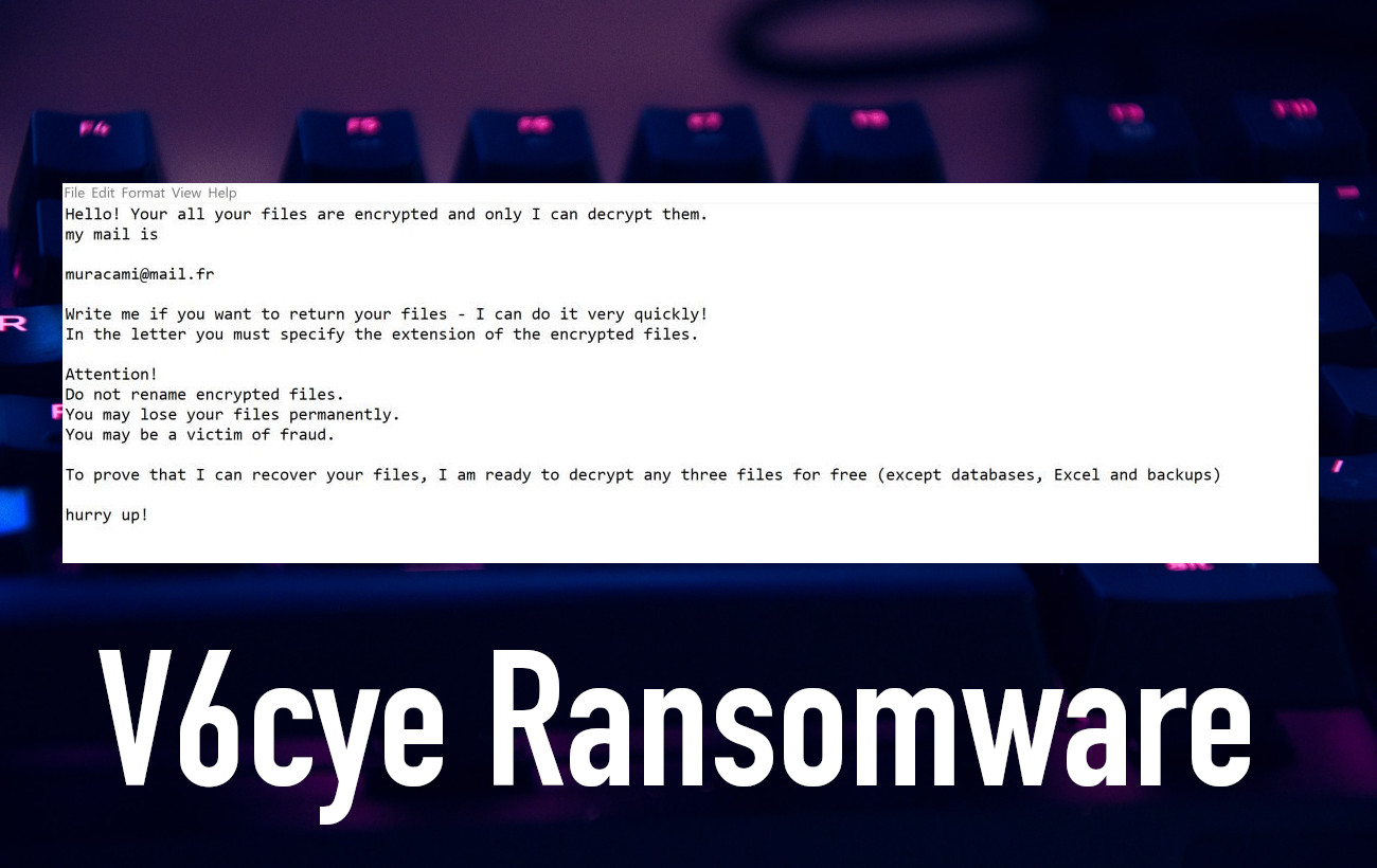V6cye Ransomware removal