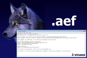 Wulfric Ransomware (.aef files)