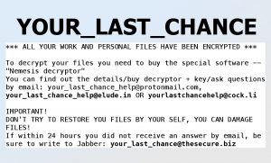 YOUR_LAST_CHANCE Ransomware