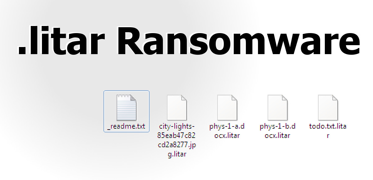 litar ransomware, encrypted files