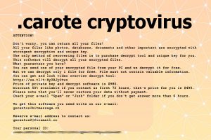 Carote Ransomware